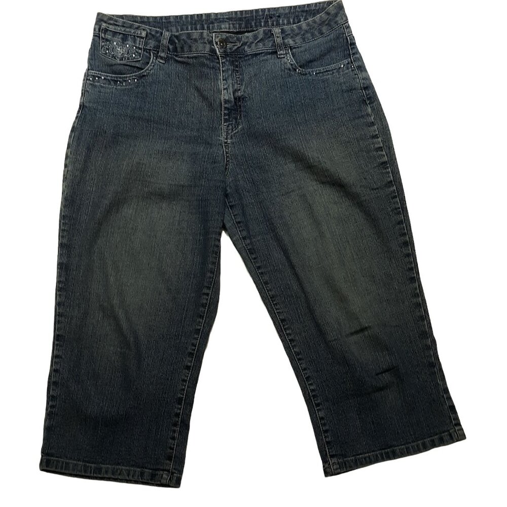 VSX Capri Jean 12 Blue Wash Embellished Pockets
